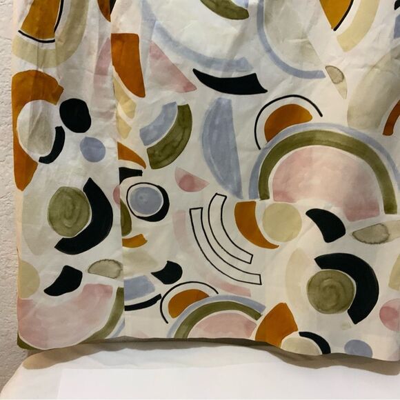 LAFAYETTE 148 New York Abstract Print LYRICAL CURVES Collar Shift Shirt size 10 - Picture 6 of 12